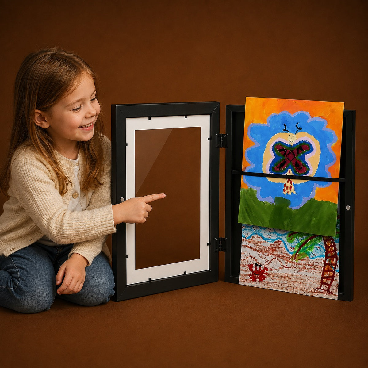 Cadre Photo - Peut Contenir Jusqu' à 150 Dessins
